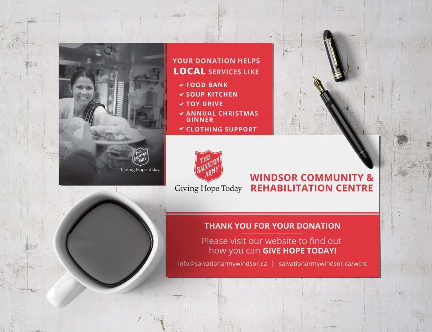 mainstream marketing portfolio salvation army windsor kettle cards