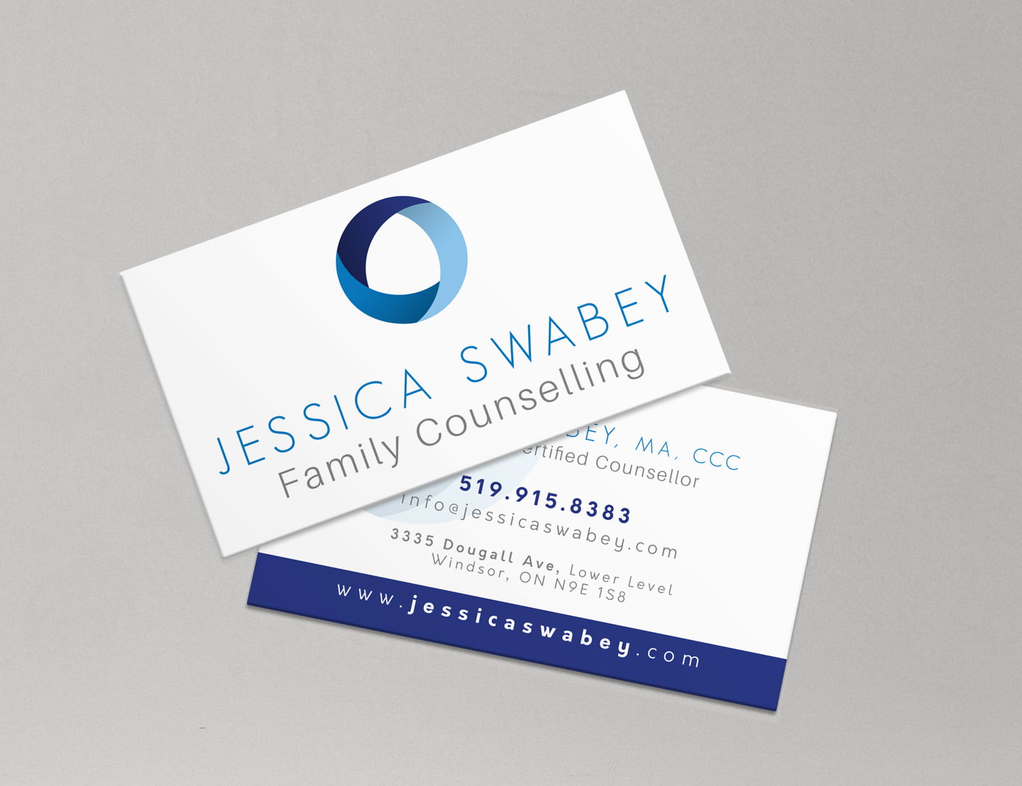 mainstream marketing portfolio jessica swabey business cards
