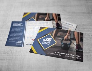 mainstream marketing portfolio js fitness postcards