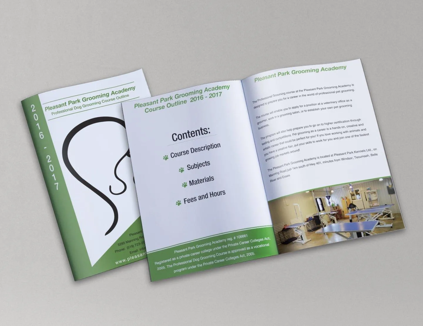 mainstream marketing portfolio pleasant park booklet