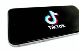 Mobile with tiktok logo